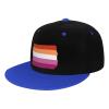 Kkaingg Lesbian Pride Flag LGBTQ Lesbian Gifts Trucker Hat Baseball Cap Women Men Dad Hat Snapback Hat Cowboy Hat Blue view 2