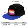 Kkaingg Lesbian Pride Flag LGBTQ Lesbian Gifts Trucker Hat Baseball Cap Women Men Dad Hat Snapback Hat Cowboy Hat Blue view 4