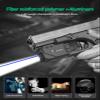 Gmconn 800 Lumen Tactical Flashlight Green Red Blue Laser LED Light Combo, Rechargeable Pistol Light with Strobe Function (Blue Laser) view 2