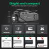 Gmconn 800 Lumen Tactical Flashlight Green Red Blue Laser LED Light Combo, Rechargeable Pistol Light with Strobe Function (Blue Laser) view 3