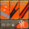 Apipi 4 Pcs Blaze Orange Hunting Vest and Beanie - High Visibility Vest for Men Women, Safety Hunting Vest with Reflective Strips for Outdoor Hunting Hiking Work, XL view 2