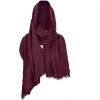 Halloween Costume Women Men Post Apocalyptic Shawl Scarf Shaman Cowl Medieval Costume Sash Short Cape Cloak Red view 1