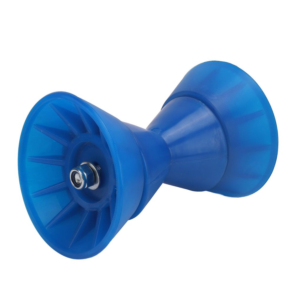 Boat Trailer Roller, Heavy Duty Boat Trailer Bow Roller, 4 Inch Boat Roller Bow Stop with 1/2in Shaft, Shock Absorbing Design, Trailer Roller Assembly for Boats Yachts Trailers