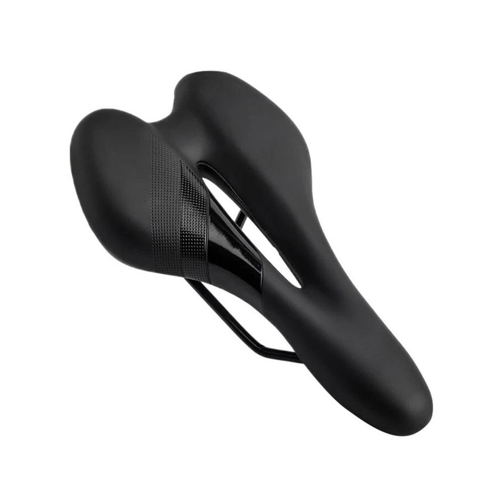 DNRJEWTA Comfortable Shockproof Bike Saddle Comfortably Ride Your Mountain Bike with This Cushioned Fit for Seat Pad, Black