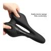 DNRJEWTA Comfortable Shockproof Bike Saddle Comfortably Ride Your Mountain Bike with This Cushioned Fit for Seat Pad, Black view 3