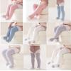 Apone Fatu Baby Wool Non-Slip Grip Socks, Winter Warm Knee-High Stockings for Girls Boys Newborn (US, Age, 6 Months, 12 Months, 4Pairs Stockings) view 2
