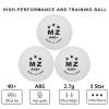 meizhouer White Ping Pong Balls: 50 Pack 3 Star Table Tennis Balls for Indoor Training Home Beer Party Pool Game Cat Dog Toys (Pack of 50 - White) view 2