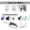 DPROMOT Mens Lace C String G Lingerie Sexy Underwears T Back Half Thongs Ultra-thin Bikini Thong Bulge Pouch U Convex G-strings (US, Alpha, One Size, Regular, Regular, Purple) view 4