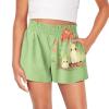 Pointodoor Cat Girl Shorts Kids Cute Pull on Everyday Shorts Running Shorts for Girls Mushroom Active Workout Sports Shorts with Pocket view 1