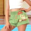 Pointodoor Cat Girl Shorts Kids Cute Pull on Everyday Shorts Running Shorts for Girls Mushroom Active Workout Sports Shorts with Pocket view 3