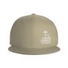 1 Cross 3 Nails 4 Given Christian Cross Hat Flat Bill Hats Funny Baseball Cap Snapback Hip Hop Caps for Men Women Natural view 2