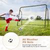 GYMAX Soccer Rebounder, 6.1 x 4 Angle-Adjustable Soccer Rebounding Net with All-weather PE net & Metal Frame, Easy Setup Soccer Goal, 2 in 1 Bounce Back Soccer Practice Training for Backyard (Black) view 4