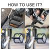 Fits 9/16 inch Pedals & Converts 1/2 inch Cranks Convert Pedal Parts Extenders Adaptors, Bike Pedal Alloy Adapter view 3