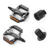 Fits 9/16 inch Pedals & Converts 1/2 inch Cranks Convert Pedal Parts Extenders Adaptors, Bike Pedal Alloy Adapter view 4