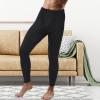 Casuallined 2 Pack Thermal Men Long Underwear Pants Winter Warm Fleece Lined Underwear Bottom Cold Weather Base Layer Legging (Black,X-Large) view 2