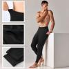 Casuallined 2 Pack Thermal Men Long Underwear Pants Winter Warm Fleece Lined Underwear Bottom Cold Weather Base Layer Legging (Black,X-Large) view 3