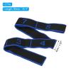 PATIKIL Exercise Bands, 35.4 Inch 2 Pcs Yoga Stretching Strap Latin Elastic Bands for Physical Dance Stretch Pilates Resistance Bands for Working Out, Blue/Black view 2