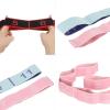 PATIKIL Exercise Bands, 35.4 Inch 2 Pcs Yoga Stretching Strap Latin Elastic Bands for Physical Dance Stretch Pilates Resistance Bands for Working Out, Blue/Black view 3
