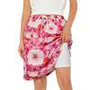 Zando Flower Skirt Shorts for Women Skorts for Women Casual Summer Athletic Rip Skirt Hawaii Skorts With Pockets Pink Flower Large view 1