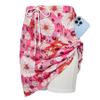Zando Flower Skirt Shorts for Women Skorts for Women Casual Summer Athletic Rip Skirt Hawaii Skorts With Pockets Pink Flower Large view 3