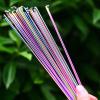 USZIJIE 10Pcs 14G 2.0MM Bicycles Parts Cycling Spokes Oil Slick Spoke Bike Colorful Mountain/Road Bike 259/261/271/273/291/293MM Bike Spoke(271mm) view 1
