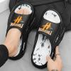 Men's Trendy Street Style Open Toe Breathable Chunky Slippers, Comfy Non Slip Durable Soft Sole EVA Slides, Men's Footwear (White,9.5,10) view 2