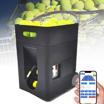 GTANND Smart Automatic Tennis Ball Machine,Portable Tennis Ball Machine,50 Large Capacity,Custom Drills Training Mode,Suitable for All Tennis Lovers