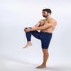 Fashion Men's Basketball Single Leg Tight Sports Pants 1/2 One Leg Compression Pants Athletic Base Layer Underwear(XX-Large,Dark Blue-1) view 4