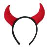 Beisto 2PCS Halloween Cosplay Costume Adult Knight Serrated Irregular Shape Red Cape & Cow Horn Headpiece Accessories Props view 2