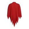 Beisto 2PCS Halloween Cosplay Costume Adult Knight Serrated Irregular Shape Red Cape & Cow Horn Headpiece Accessories Props view 4