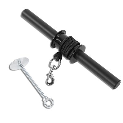 Forearm Exerciser, Steel and Foam Strength Wrist Curler Black Wrist Roller Effective Gym Curler for Wrist Forearm Strength Training