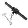 Forearm Exerciser, Steel and Foam Strength Wrist Curler Black Wrist Roller Effective Gym Curler for Wrist Forearm Strength Training view 1
