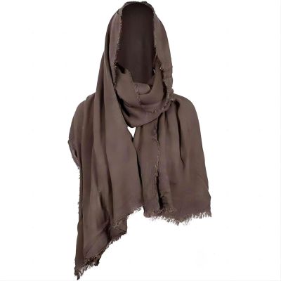 Halloween Costume Women Men Post Apocalyptic Shawl Scarf Shaman Cowl Medieval Costume Sash Short Cape Cloak Coffee