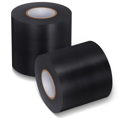 Pangda Wrestling Mat Tape 3 or 4 Inch Heavy Duty 7 Mil PVC Carpet Tape for Wrestling Grappling Exercise Mats Seaming Cover Gym Floor Carpet Seam(3'',Black,2 Rolls)