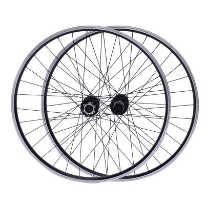 DUIBAII 27.5 Inch Mountain Bike Wheelset, Quick Release Front Rear Wheels, High Strength Aluminum Alloy Rim Black Bike Wheel, Carbon Hub MTB Wheels(Black)