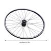 DUIBAII 27.5 Inch Mountain Bike Wheelset, Quick Release Front Rear Wheels, High Strength Aluminum Alloy Rim Black Bike Wheel, Carbon Hub MTB Wheels(Black) view 2