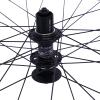 DUIBAII 27.5 Inch Mountain Bike Wheelset, Quick Release Front Rear Wheels, High Strength Aluminum Alloy Rim Black Bike Wheel, Carbon Hub MTB Wheels(Black) view 3