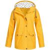 ODEUIAOD Rain Jacket Women Outdoor Rain Coats For Women Zip Up Fall Winter Windbreaker Womens Waterproof Raincoat With Hood view 1