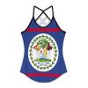 Adugen Origei Womens Belize Flag Sleeveless Workout Tops for Athletic Tank Top for Running Yoga 2XL view 1