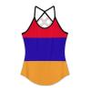 Adugen Origei Yoga Women's Performance Stretchy Armenian Flag Sports Workout Running Top Vest 5XL view 1