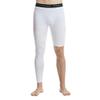 Fashion Men's Basketball Single Leg Tight Sports Pants 1/2 One Leg Compression Pants Athletic Base Layer Underwear(Small,White-1) view 1