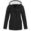 ODEUIAOD Rain Jacket Women Outdoor Rain Coats For Women Zip Up Fall Winter Windbreaker Womens Waterproof Raincoat With Hood view 1