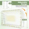 GYMAX Soccer Rebounder, 6.1 x 4 Angle-Adjustable Soccer Rebounding Net with All-weather PE net & Metal Frame, Easy Setup Soccer Goal, 2 in 1 Bounce Back Soccer Practice Training for Backyard (White) view 3