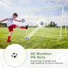 GYMAX Soccer Rebounder, 6.1 x 4 Angle-Adjustable Soccer Rebounding Net with All-weather PE net & Metal Frame, Easy Setup Soccer Goal, 2 in 1 Bounce Back Soccer Practice Training for Backyard (White) view 4