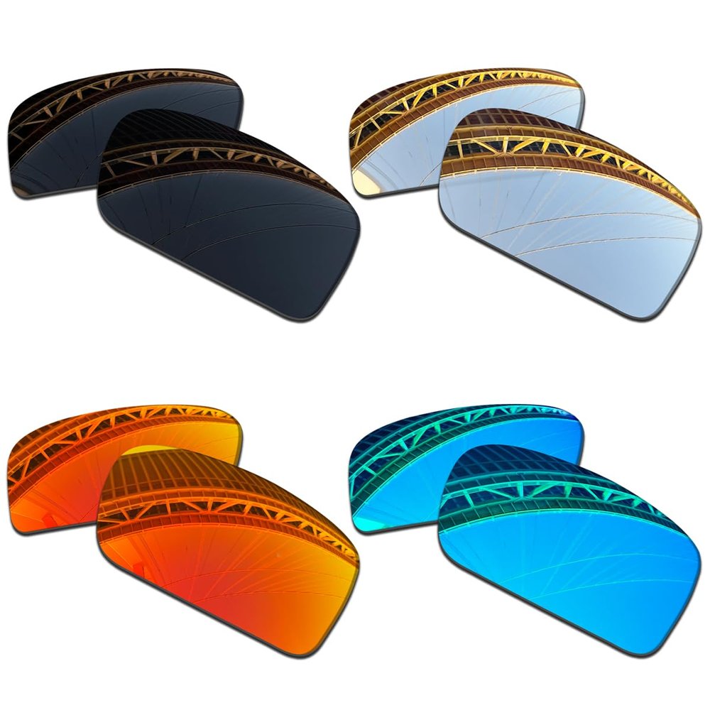 LenzProse 1.5MM Polarized Replacement Lenses for Oakley Gascan OO9014 60mm Sunglasses, Anti-Scratch | Perfectly Fit