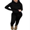 Nimsruc Two Piece Outfits for Women Casual Sweatsuits Set Long Sleeve Hoodie Tracksuit Matching Jogger Pants Sets Black M view 1