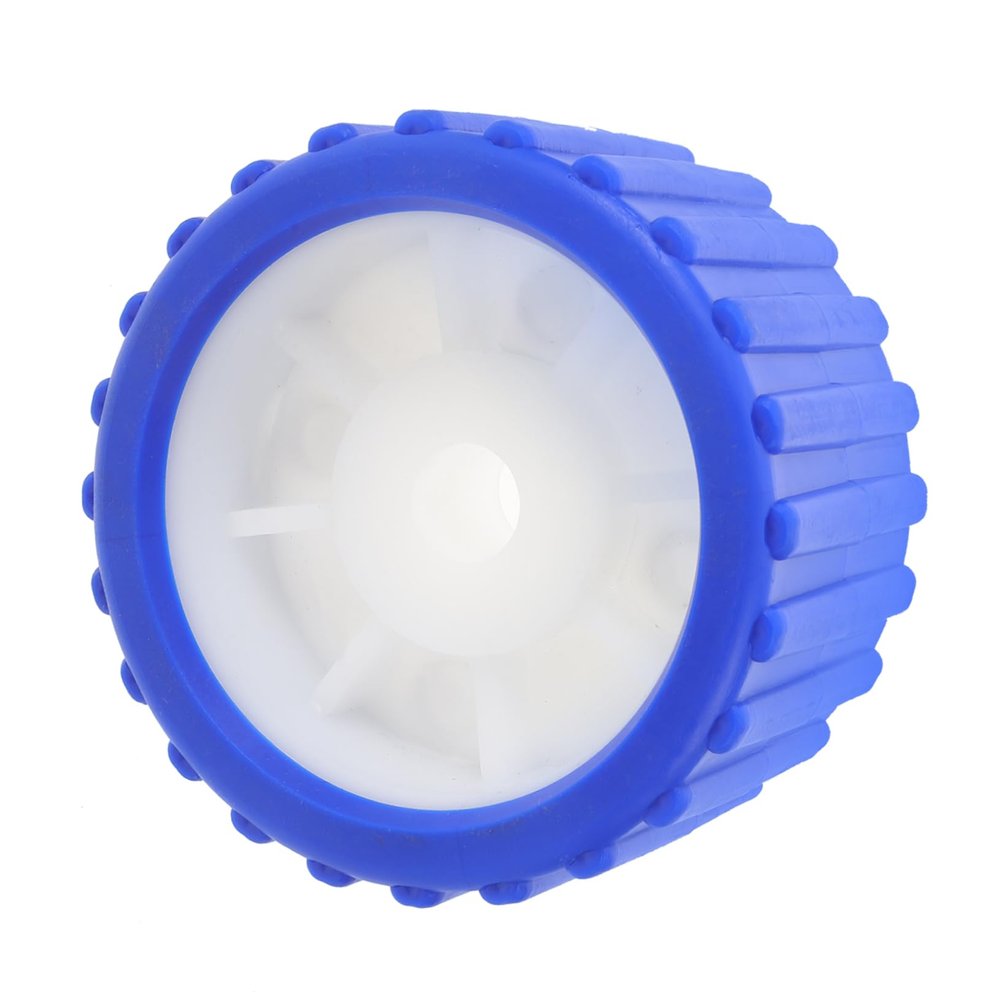BUGUUYO Trailer Roller for Boat Trailer Ribbed Wobble Roller Wheel Easy Install Parts Accessories