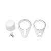 Sanmum M8 Fishing Reel Screws Nut Caps, Aluminum Alloy Fishing Reel Handle Screw Cap Crank Nuts and Locking Plate Replacement for Left and Right Hand (Silver - Right Hand) view 1