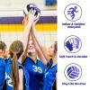 Beurseaf Volleyball, Soft Touch Beach Volleyball, Indoor Outdoor Volleyball for Beach Game Training, Official Size 5 (Blue/Black/White) view 4