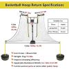 Large Basketball Air Defense Return Net Guard, Ball Returner with 90 Adjustable Rotating Return Net, Hoop Rebound Back Netting Attachment for Yard, Home & Residential Use(Shooting back to the net) view 2
